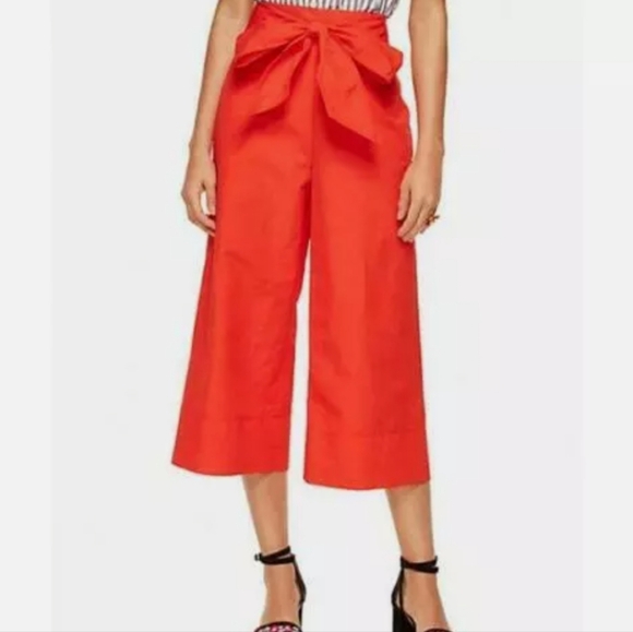 Kate Spade Cropped wide leg Pants- 60% cotton & 40% Linen - Picture 1 of 3